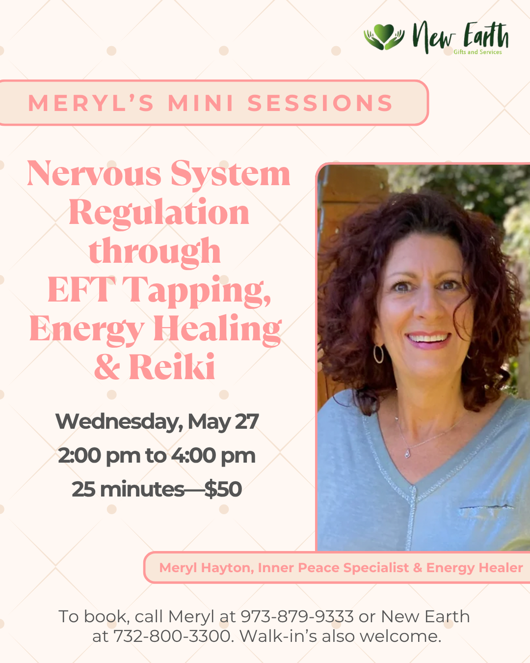 EFT Tapping, Energy Healing and Reiki – Wednesday, May 27, 2026
