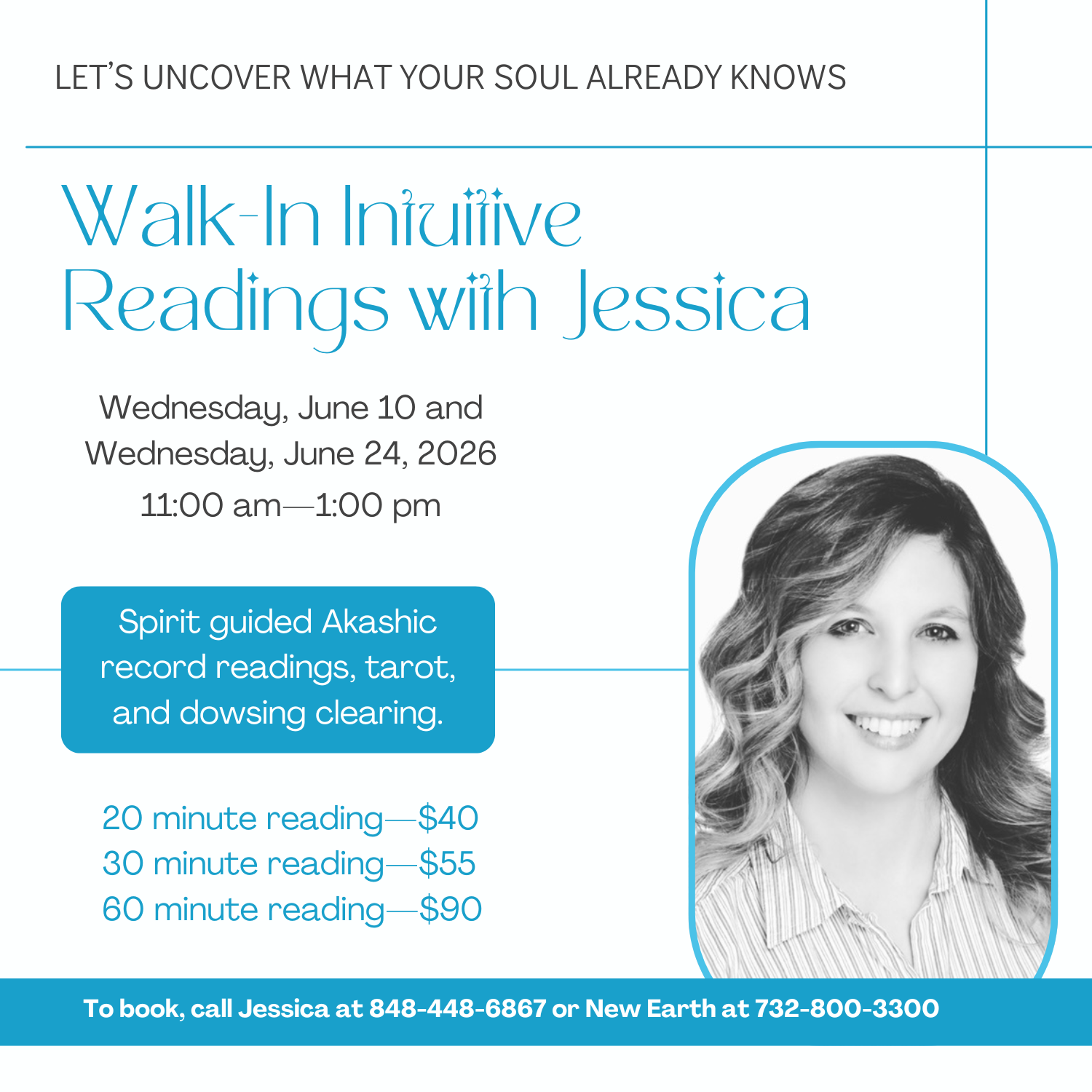 Walk-In Intuitive Readings with Jessica