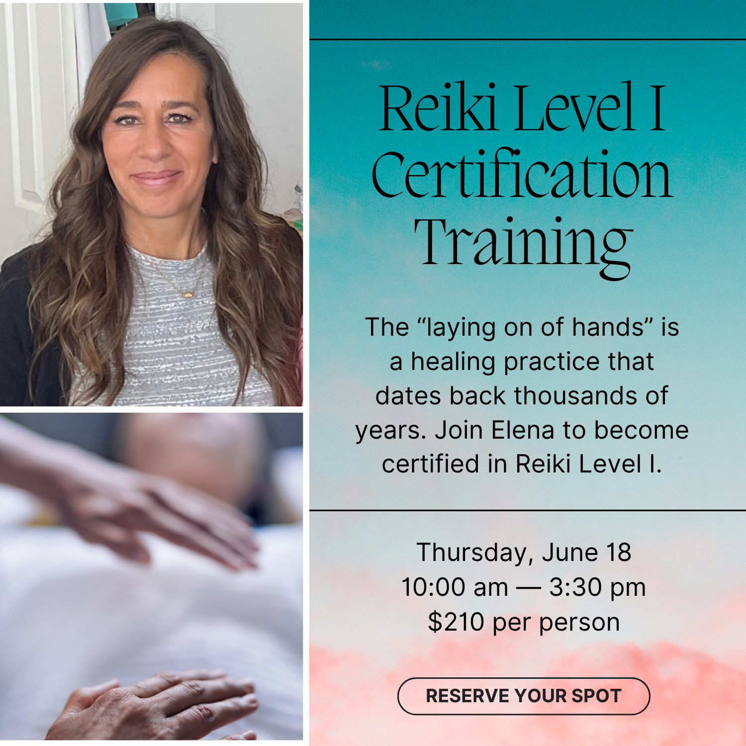Reiki Level I Certification