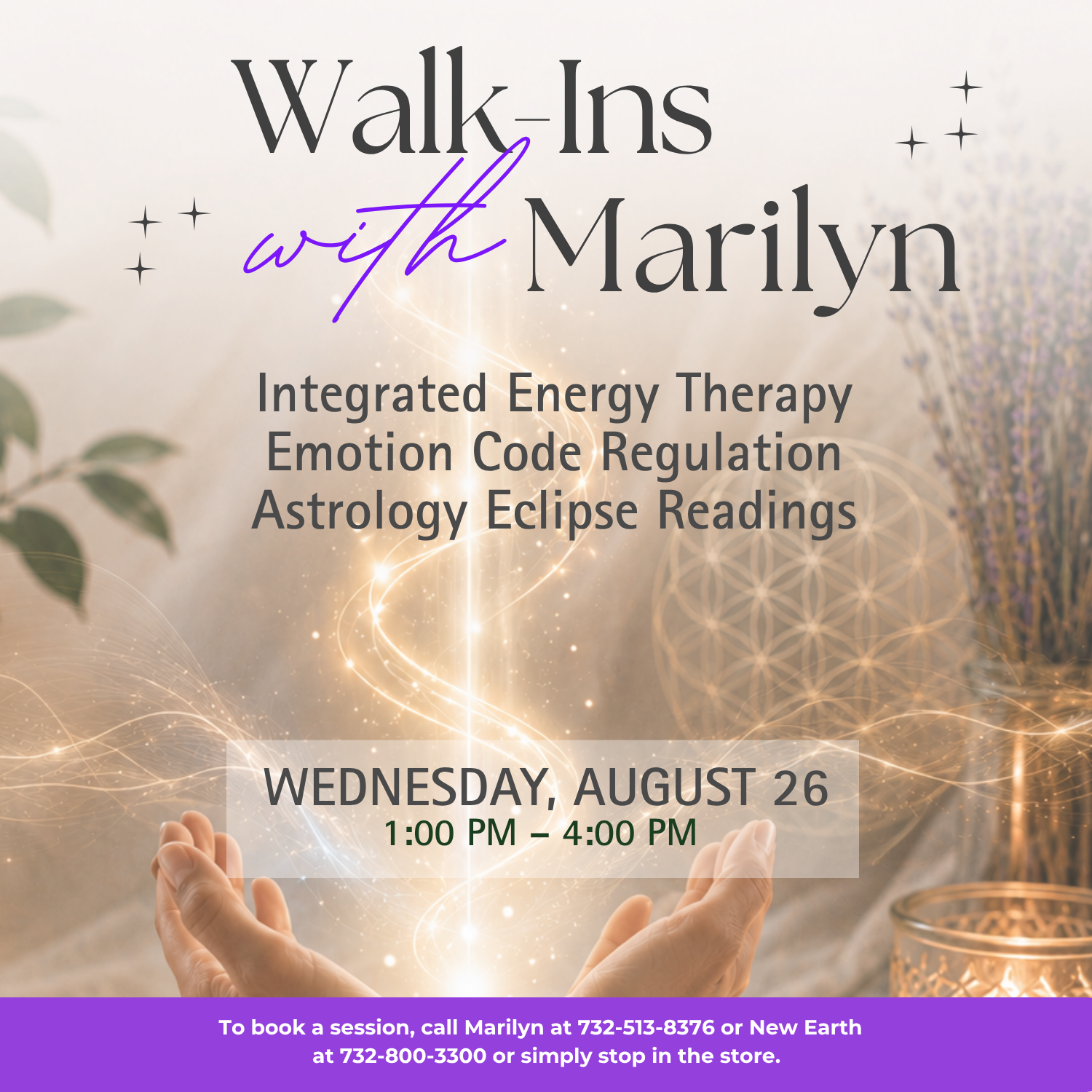 IET, Emotion Code Regulation or Astrology Eclipse Readings with Marilyn