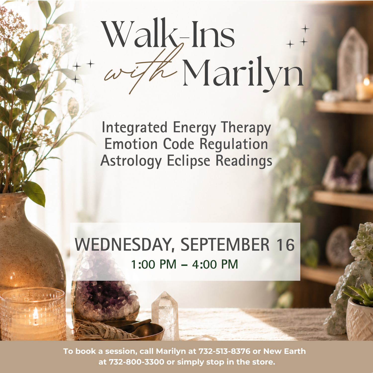 IET, Emotion Code Regulation or Astrology Eclipse Readings with Marilyn
