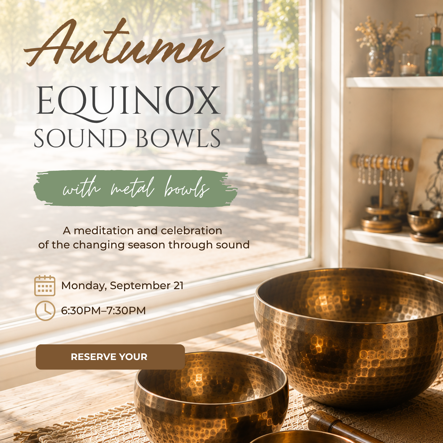 Autumn Equinox Sound Bowls and Meditation