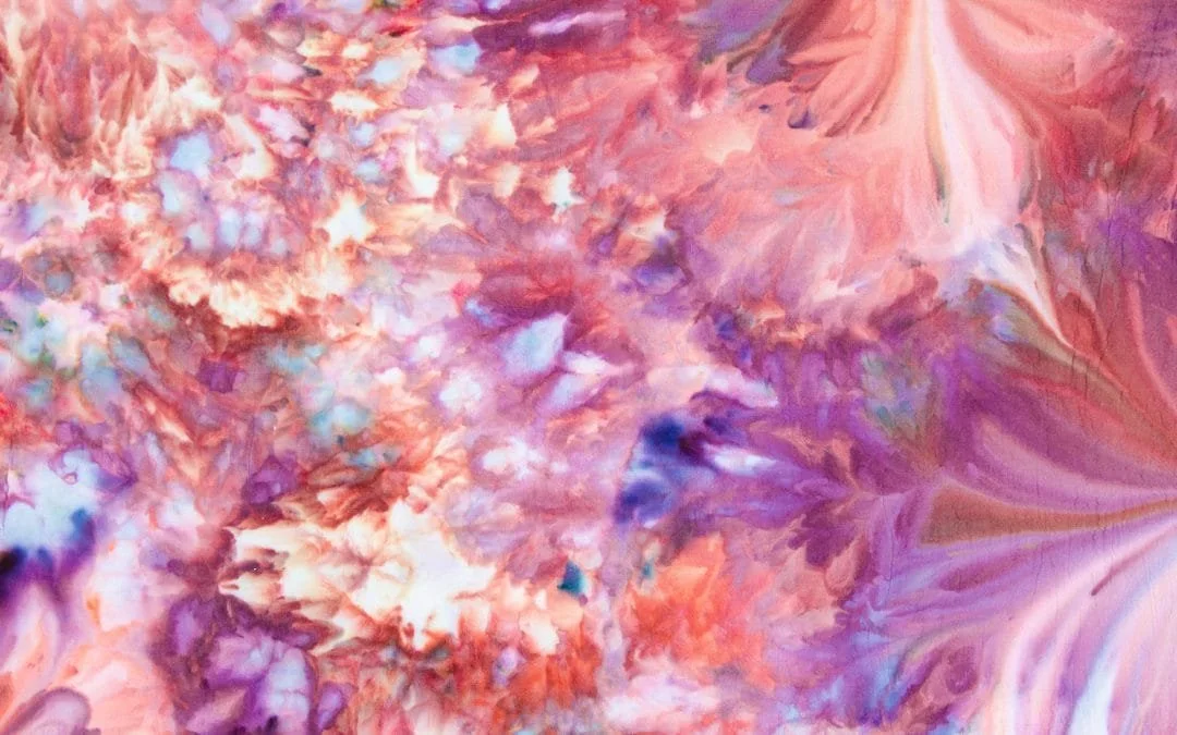 Ice Dyeing Class Fabric Example