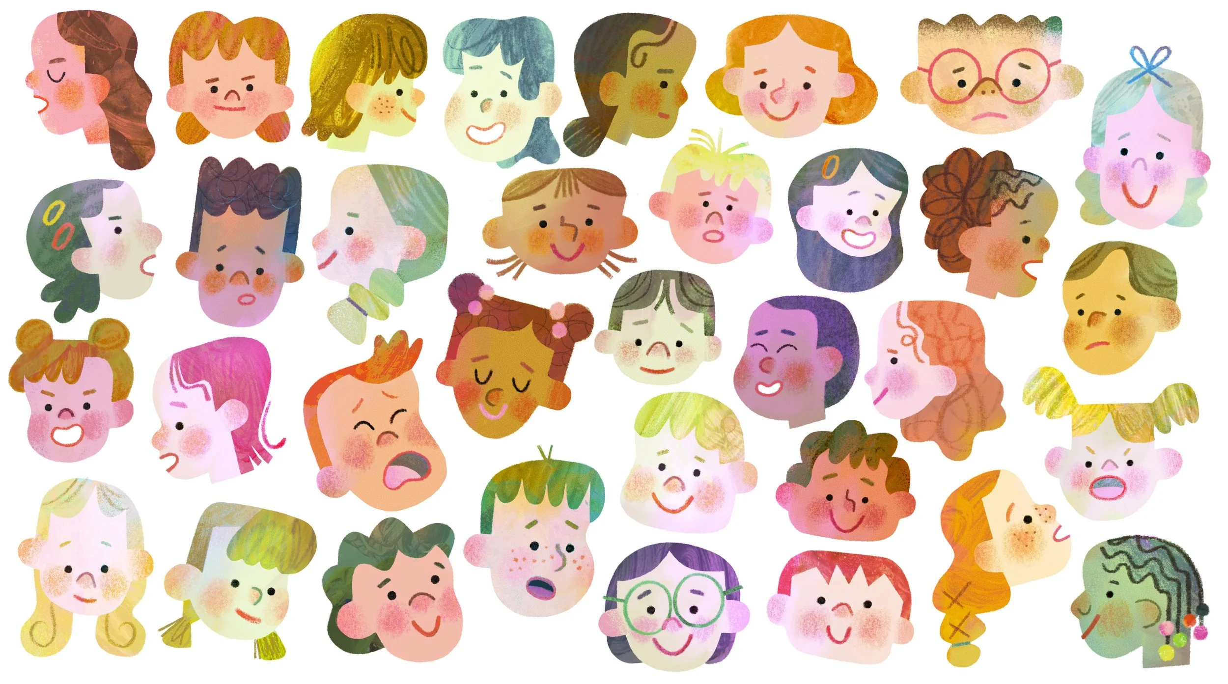 Children character design visual development concept art