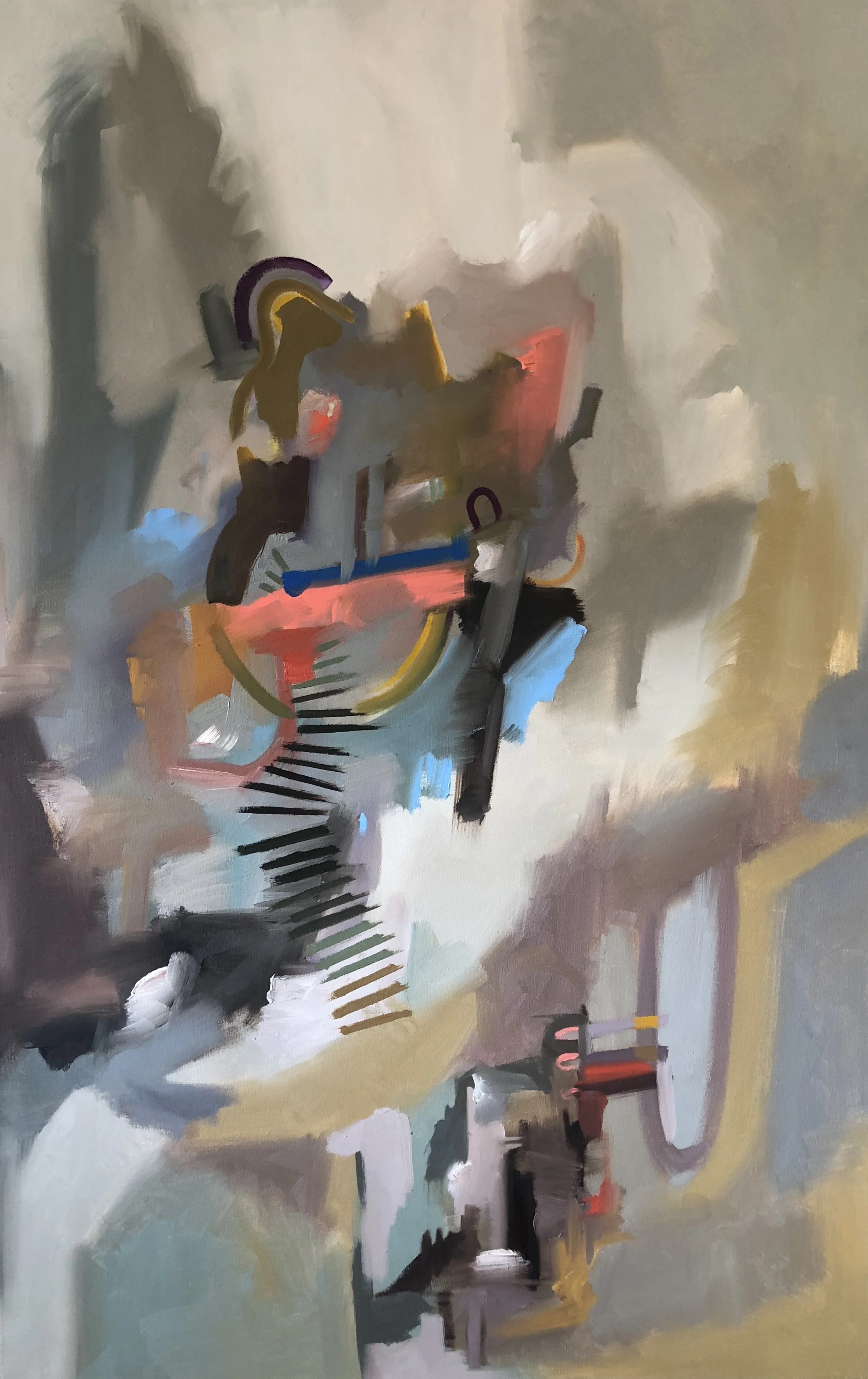 Organized Chaos, 2018. 27 1/2 x 44 in. Oil on canvas. $730