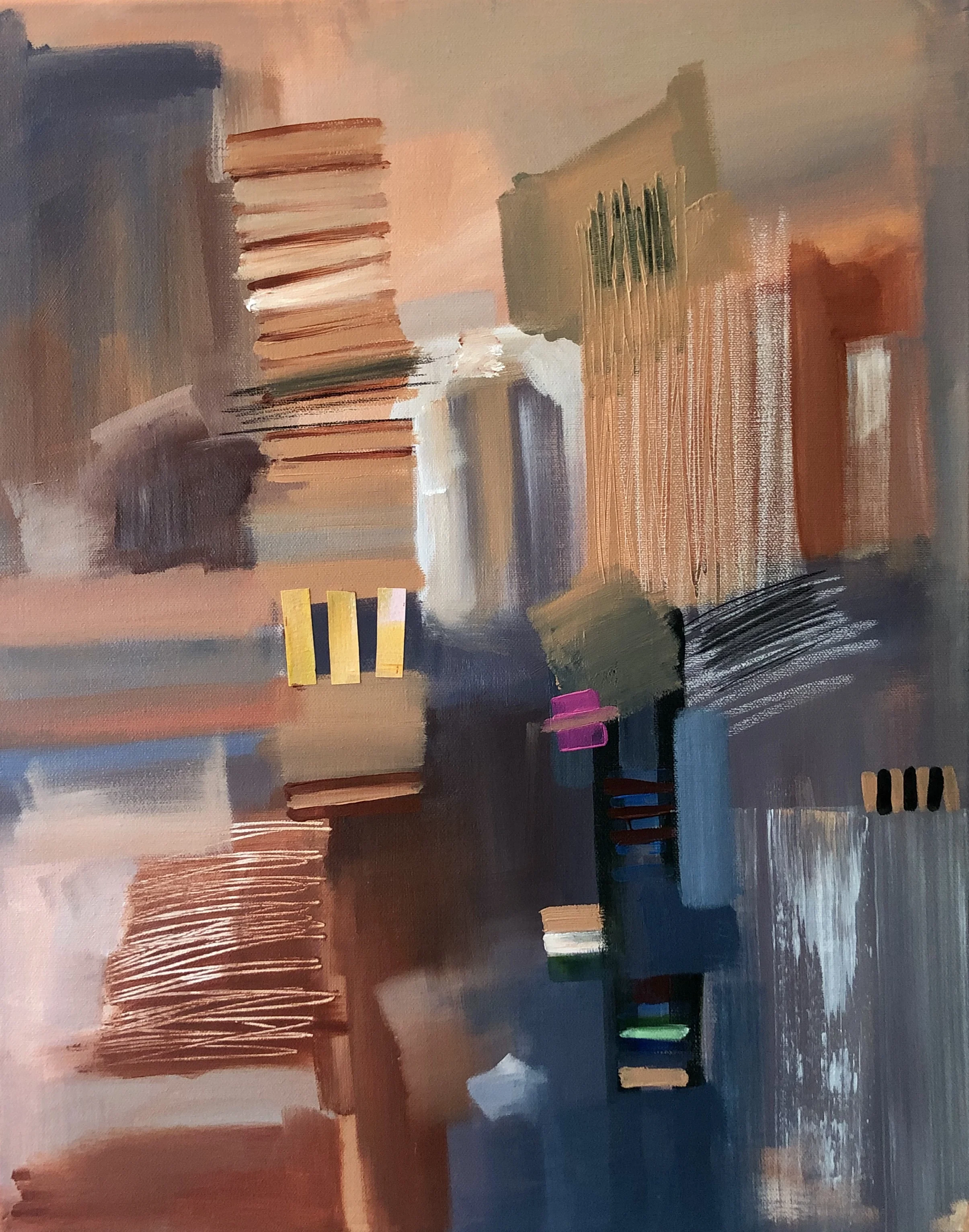 Ephemeral State II.I, 2019. 20 x 16 in. Acrylic on Canvas. SOLD.
