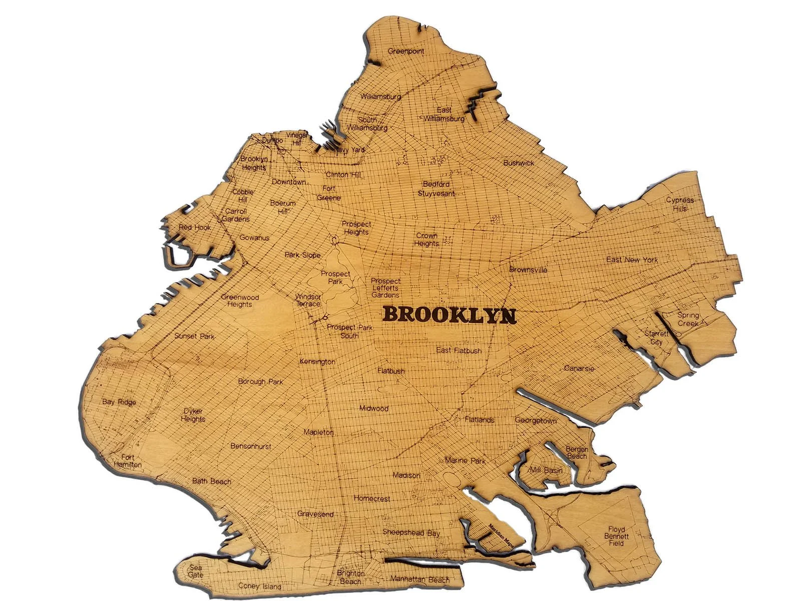 Brooklyn Wood Map — Meridian Maps