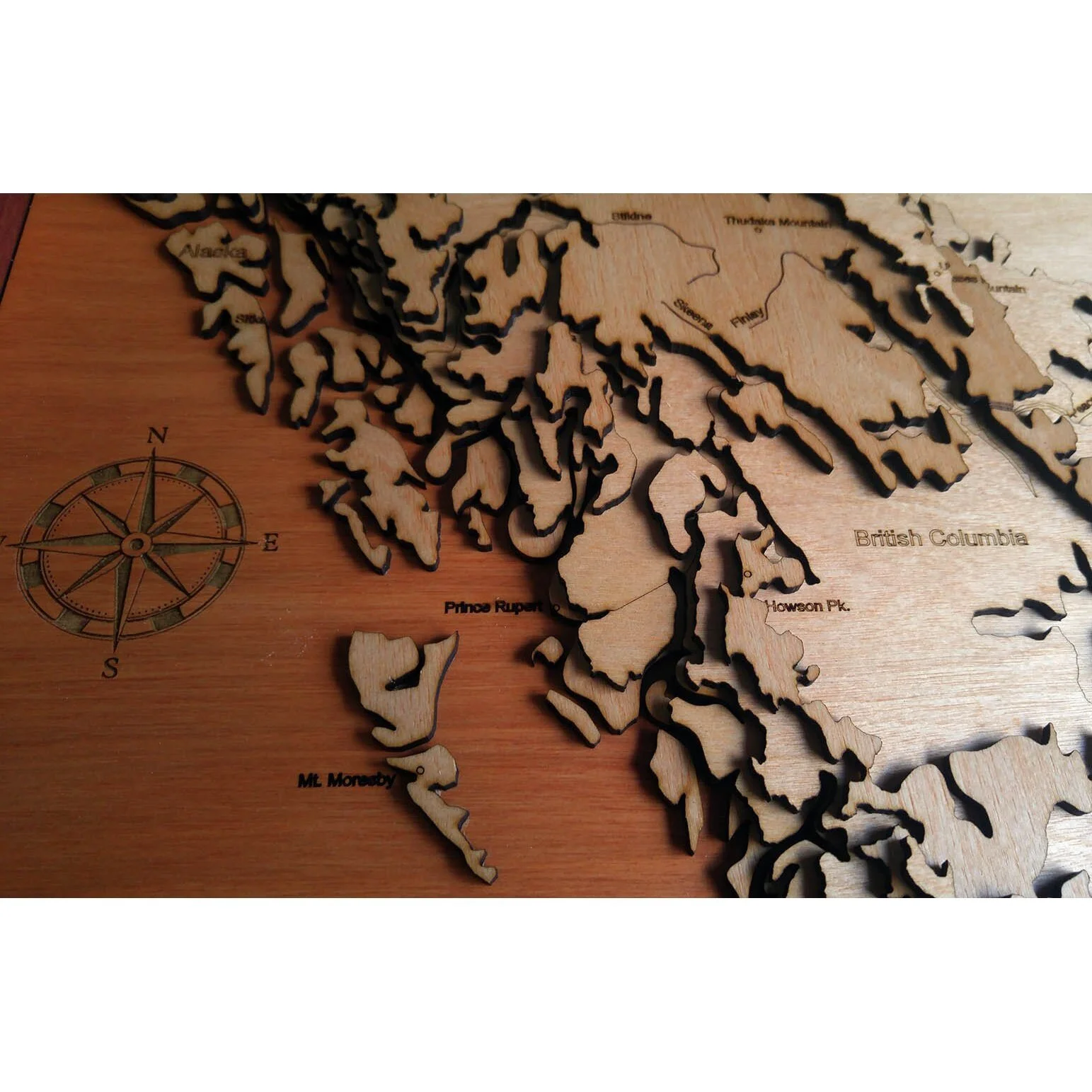 Alberta & British Columbia Wood Map — Meridian Maps