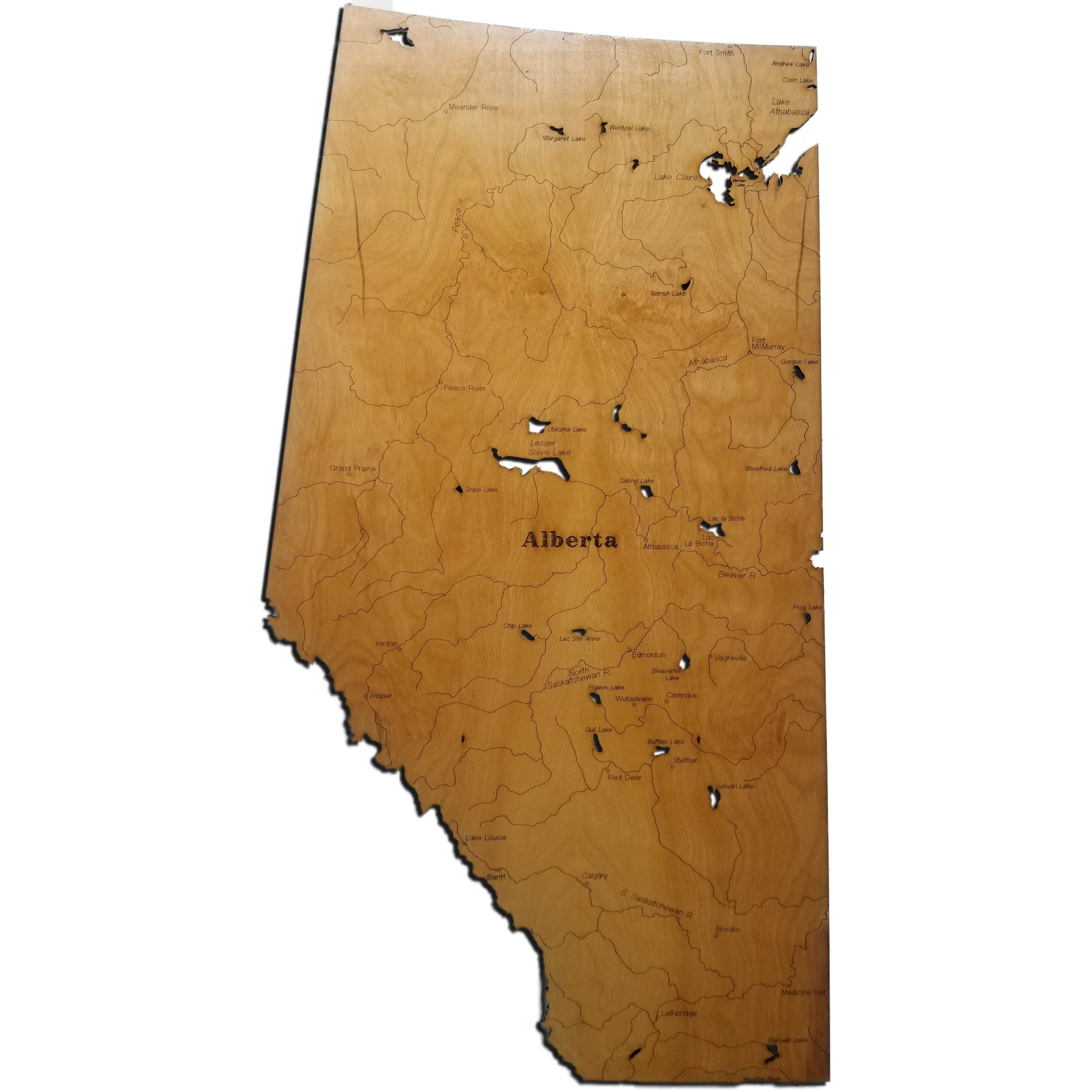 Alberta Wood Map — Meridian Maps