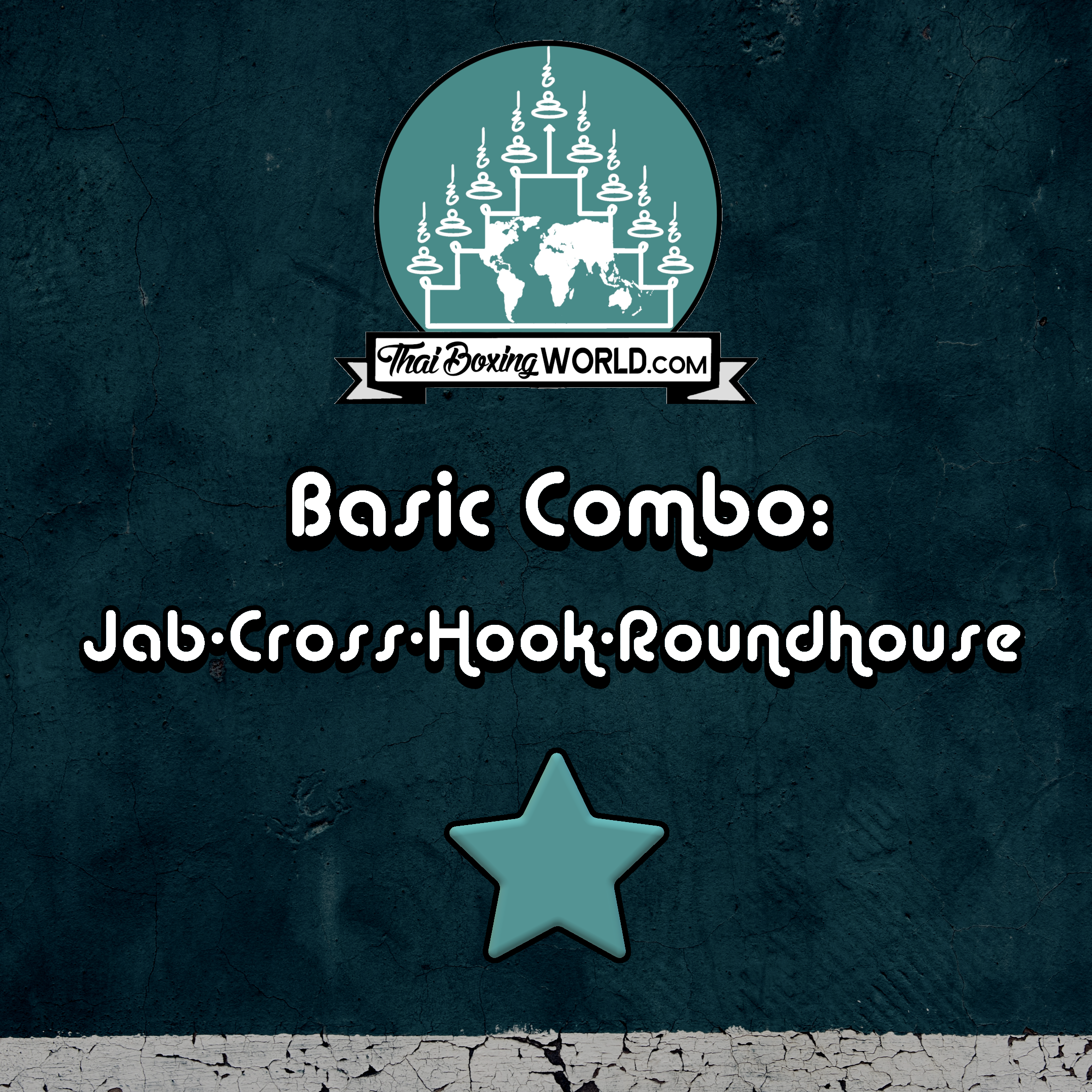 Basic Combo - Jab-Cross-Hook-Roundhouse