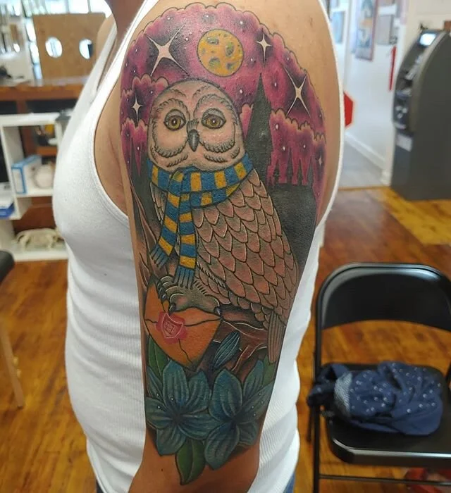 Cover up by @ta2s_by_rudy. Thanks for looking! #harrypotterdesign #augustatattooartist #csraaugusta #fortgordontattooartist #fortgordontattooshop #evanstattooartist #grovetowntattooartist #waynesborotattooartist #beechislandtattooartist #aikentattooa