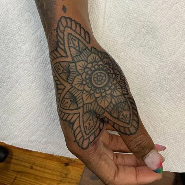 Based off a design customer brought in. Thanks! Tattoo by Dean.🔆🌀🔘🔆🌀🔘