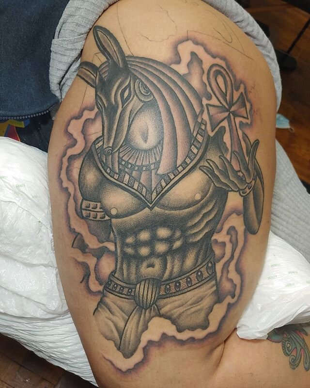 Another session down. By artist Rudy. Thanks for looking! @honii_dipp #anubistattoos #augustatattooartist #csraaugusta #fortgordontattooartist #fortgordontattooshop #evanstattooartist #grovetowntattooartist #waynesborotattooartist #beechislandtattooa