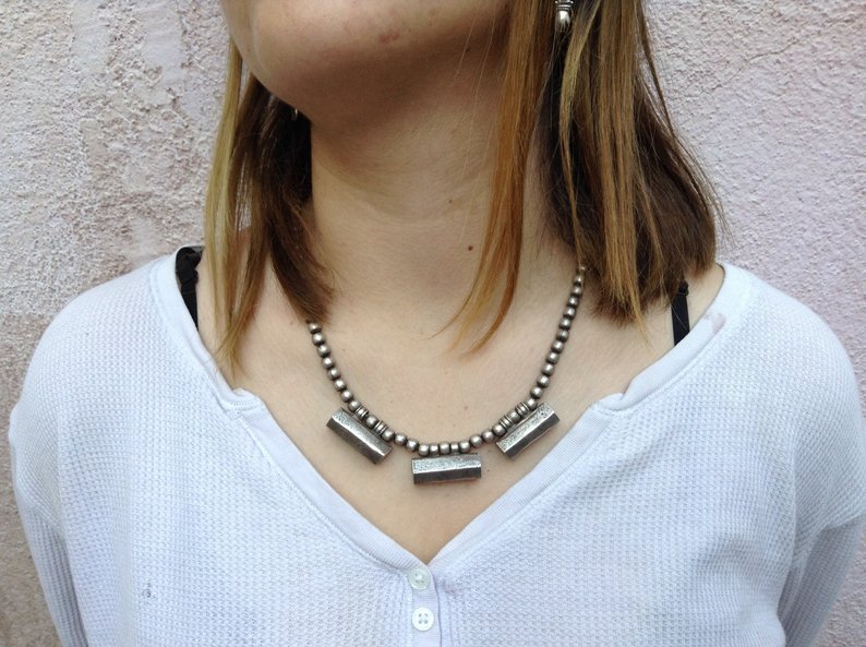 Vintage Indian Silver Necklace