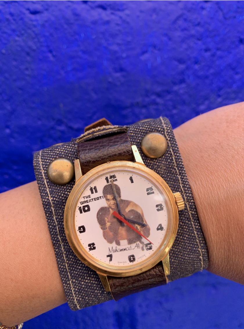 Vintage Muhammad Ali Watch Depraz 546 Swiss Gentlemans Watch Collectible Boxing