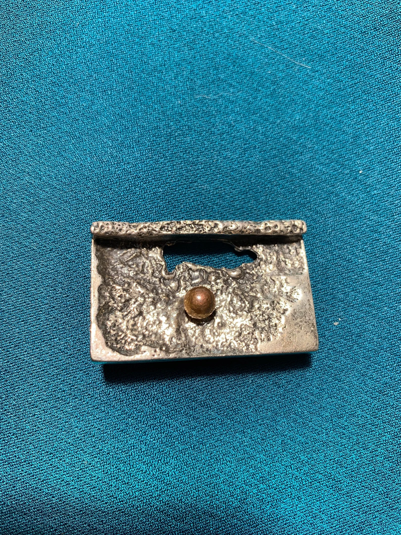 Robert Larin Modernist Square Brooch