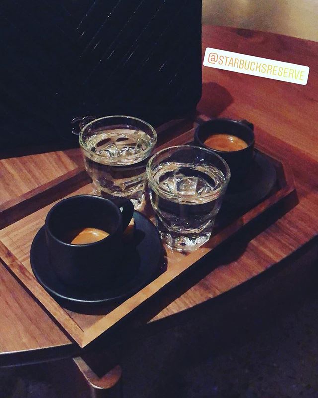 #goodmorning #coffeeholic #espresso #strongcoffee ☕️😍 #starbucksreserve #jewishspiceforrelationships❣️