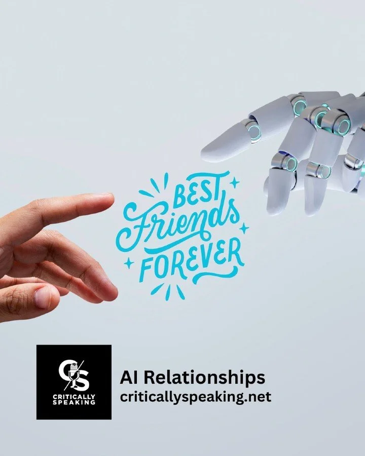 Is your virtual assistant more like a virtual best friend? Explore the rise of parasocial relationships with AI. Catch this week's episode of Critically Speaking to learn more.
🎧 Listen at the link in bio. 

#artificialintelligence #AI #parasocialre