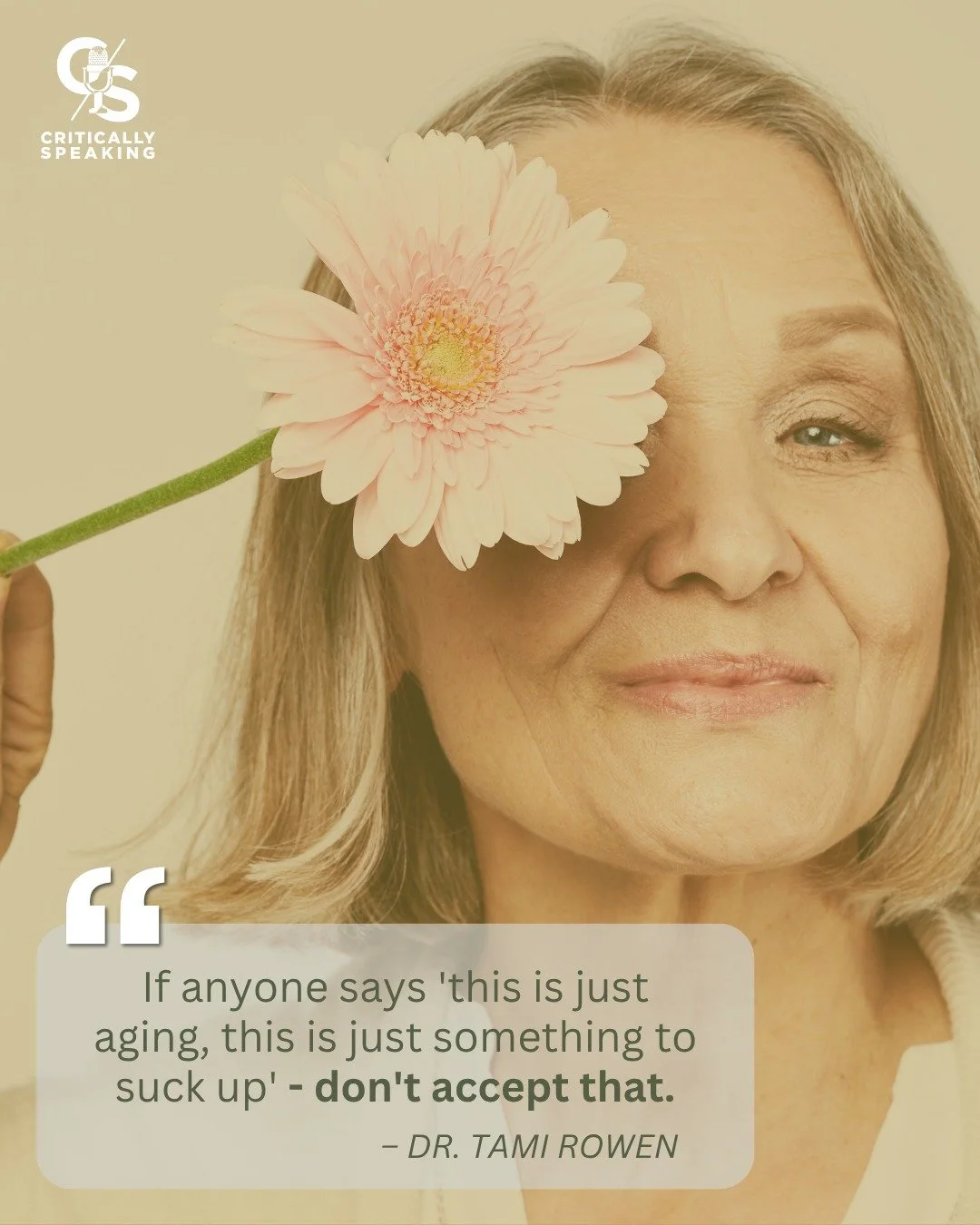 You don't have to suffer through menopause. You were TOLD to suffer through menopause.
There's a difference.

Dr. Tami Rowen explains what's treatable, what works, and where to find doctors who actually know how to help.

➡️ Listen to our newest epis