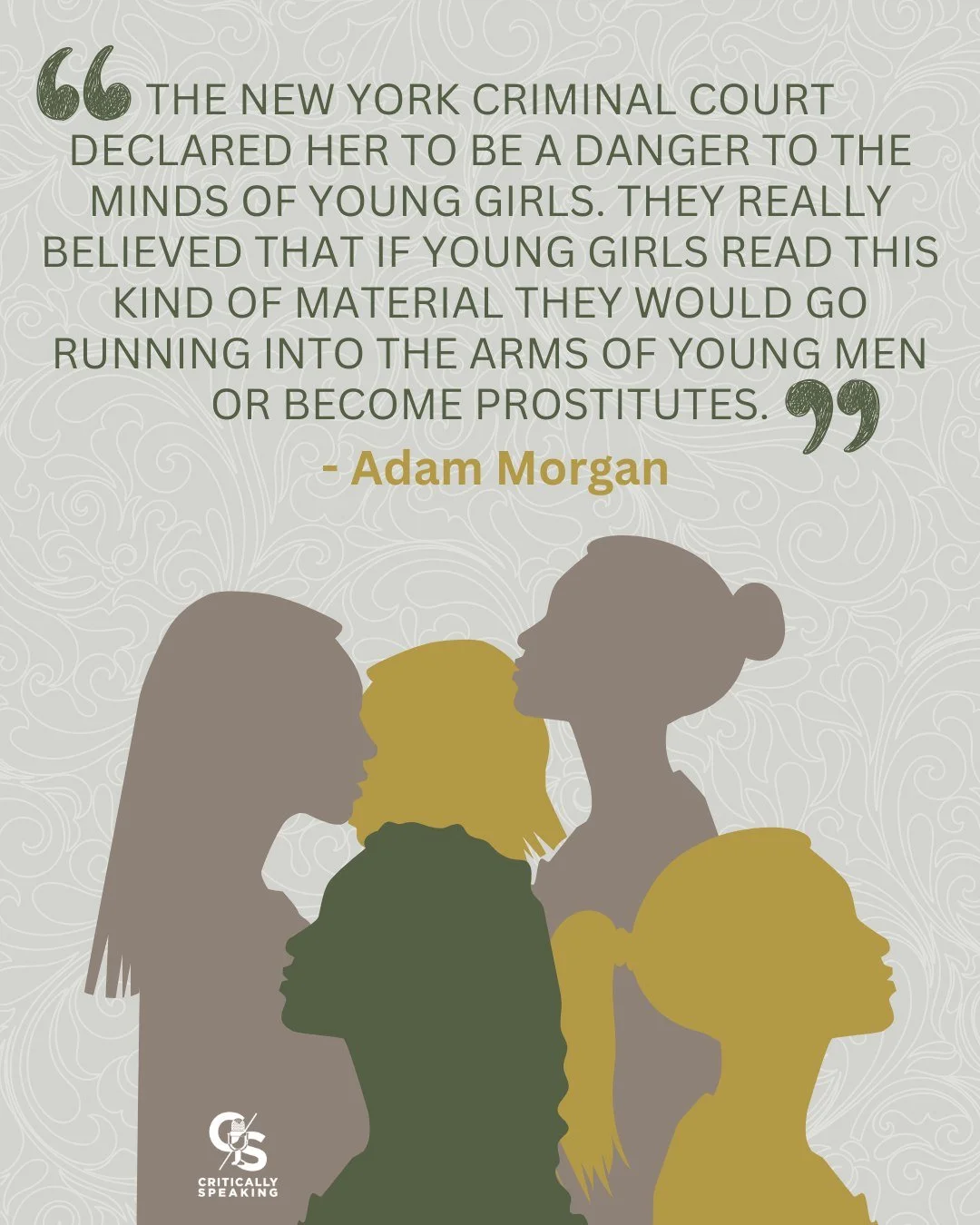 The same law used against her in 1921 is still being cited by lawmakers today.
Margaret C. Anderson was put on trial for publishing James Joyce's Ulysses. The language the court used to describe her reveals just how terrified they were of women who r