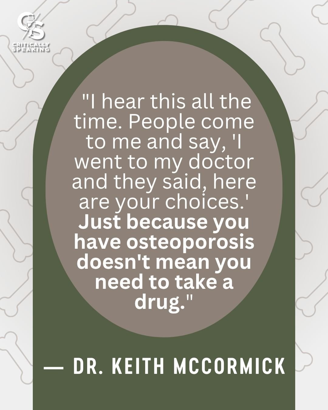 50% of all women will develop osteoporosis. And most of them will receive the same standard workup: a DEXA scan, a prescription, and instructions to take calcium and vitamin D.

What most patients never get is a complete picture of what's actually dr
