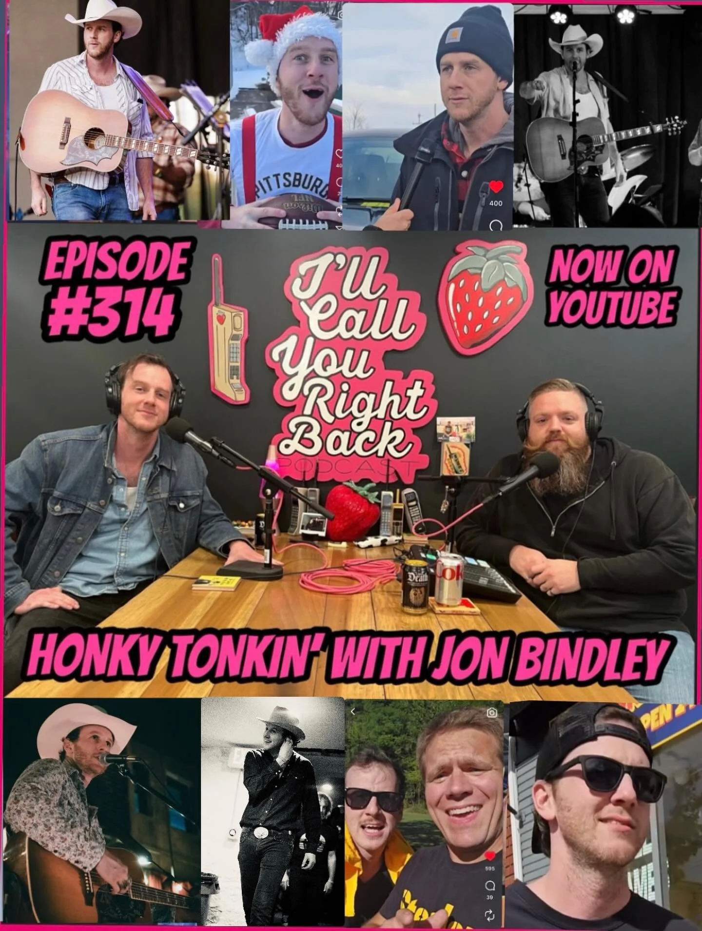 There&rsquo;s a snake in my boot! 🤠 This week @bindleyhardwareco stops by the studio to talk about writing songs, playing live music, cutting up with @sauceydearest on @iseendude, and getting the city dancin&rsquo; at @honkytonkpgh! Yinz better beli