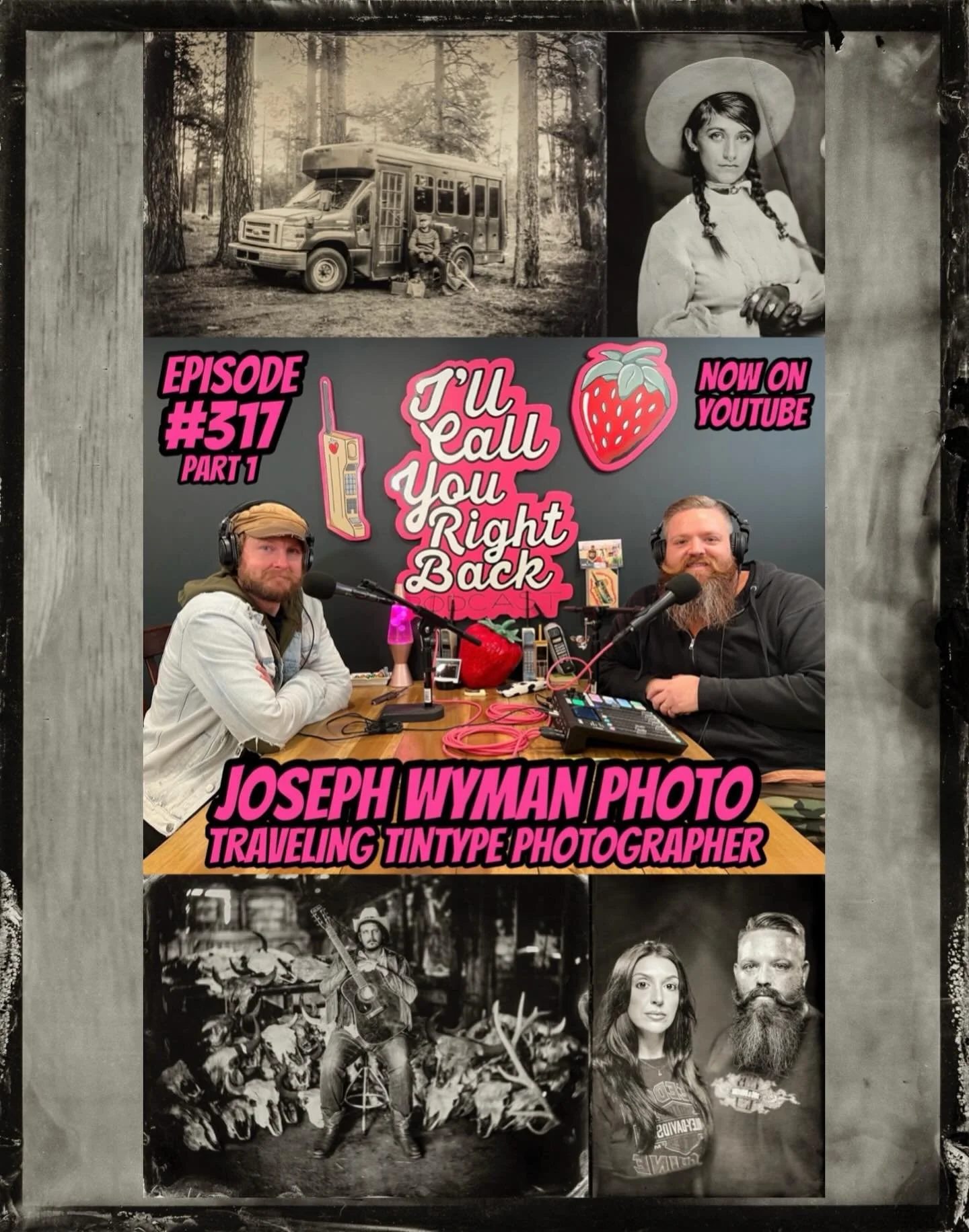 Part 1 of my conversation with @josephwymanphoto is out now! Joe is a traveling tintype photographer by trade, and his journey up until this point has been fascinating, to say the least. He stops by the studio for a 3-hour-long conversation about ser