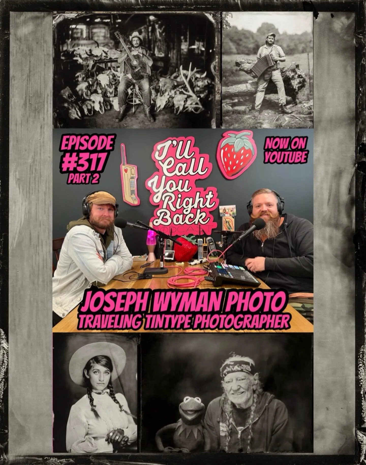 Part 2 of my conversation with traveling tintype photographer @josephwymanphoto is out now! This week, we dive into some awesome stories about capturing some incredible images of @sierraelizabethferrell, @willicarlisle, @willienelsonofficial, and las