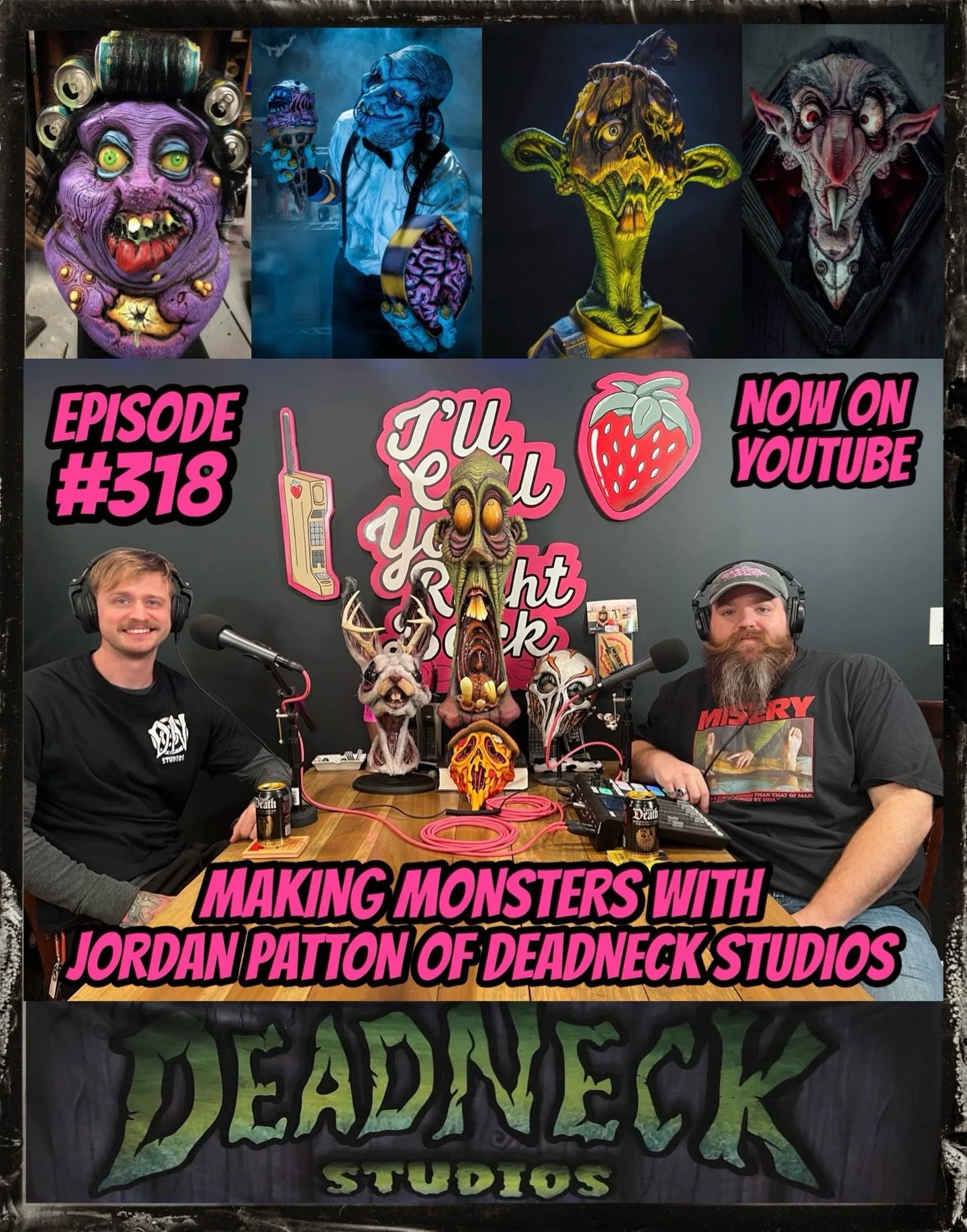 After 8 long years, I was finally able to get SPFX artist Jordan Patton in the studio to talk with me about making monsters at @deadneckstudios. 🎃😱

Jordan has spent nearly two decades designing, sculpting, molding, and painting some of the coolest