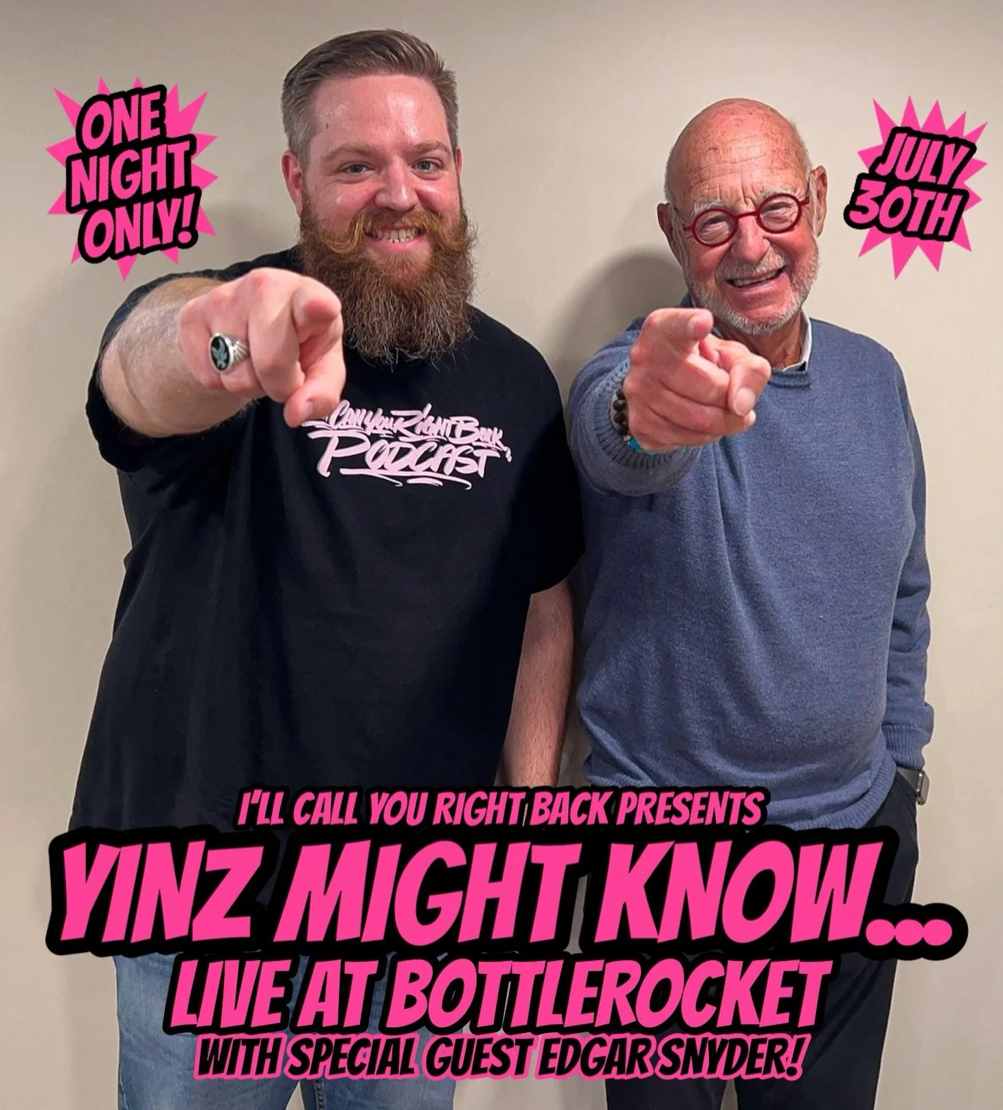 DID YINZ GET TICKETS YET?! 🎟️🪩🎤

&lsquo;YINZ MIGHT KNOW&rsquo; is a live, long-form interview show where I sit down with a special guest and talks with them about their life and how they got to where they are today! On July 30th, I invite you to c
