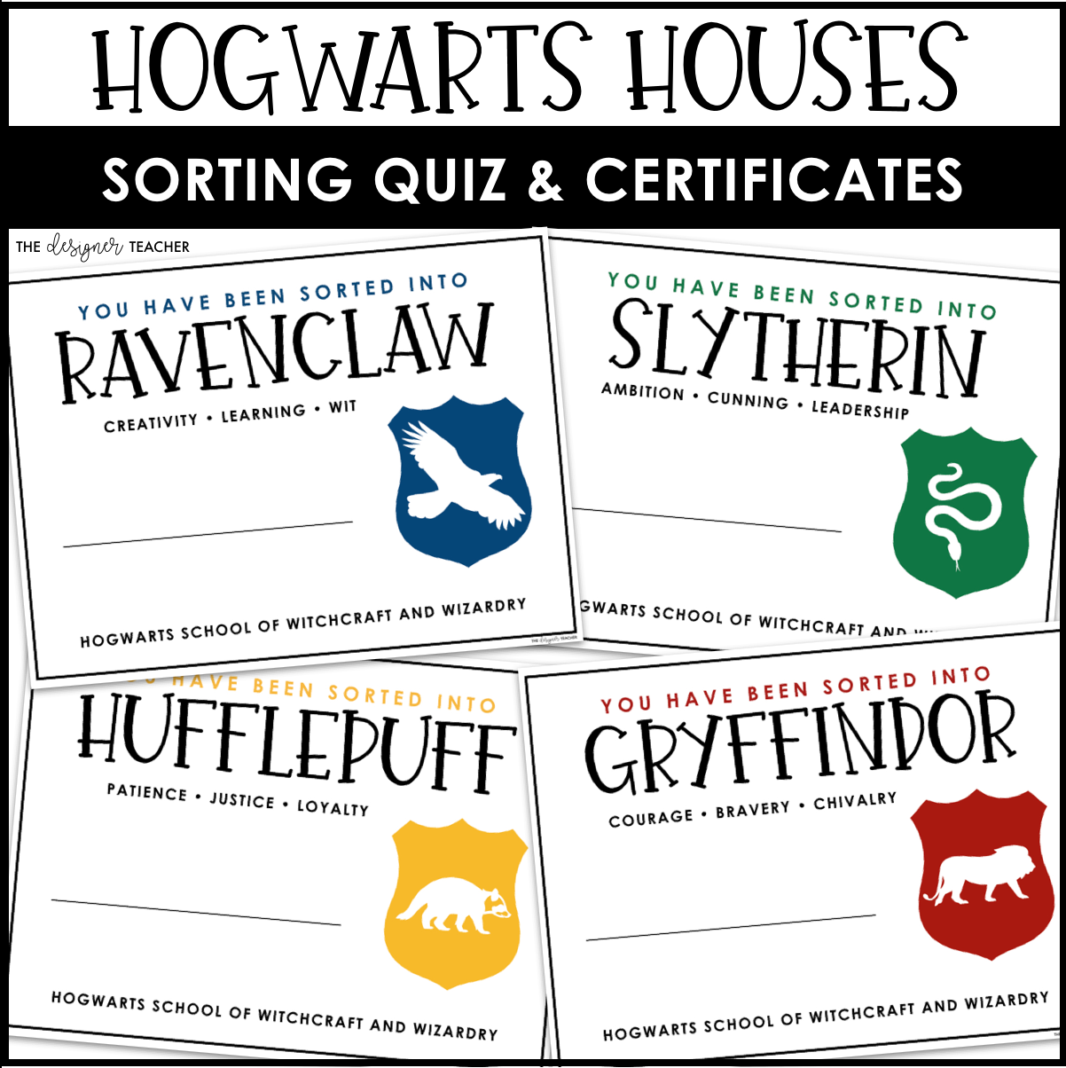 The Extended Sorting Hat Quiz