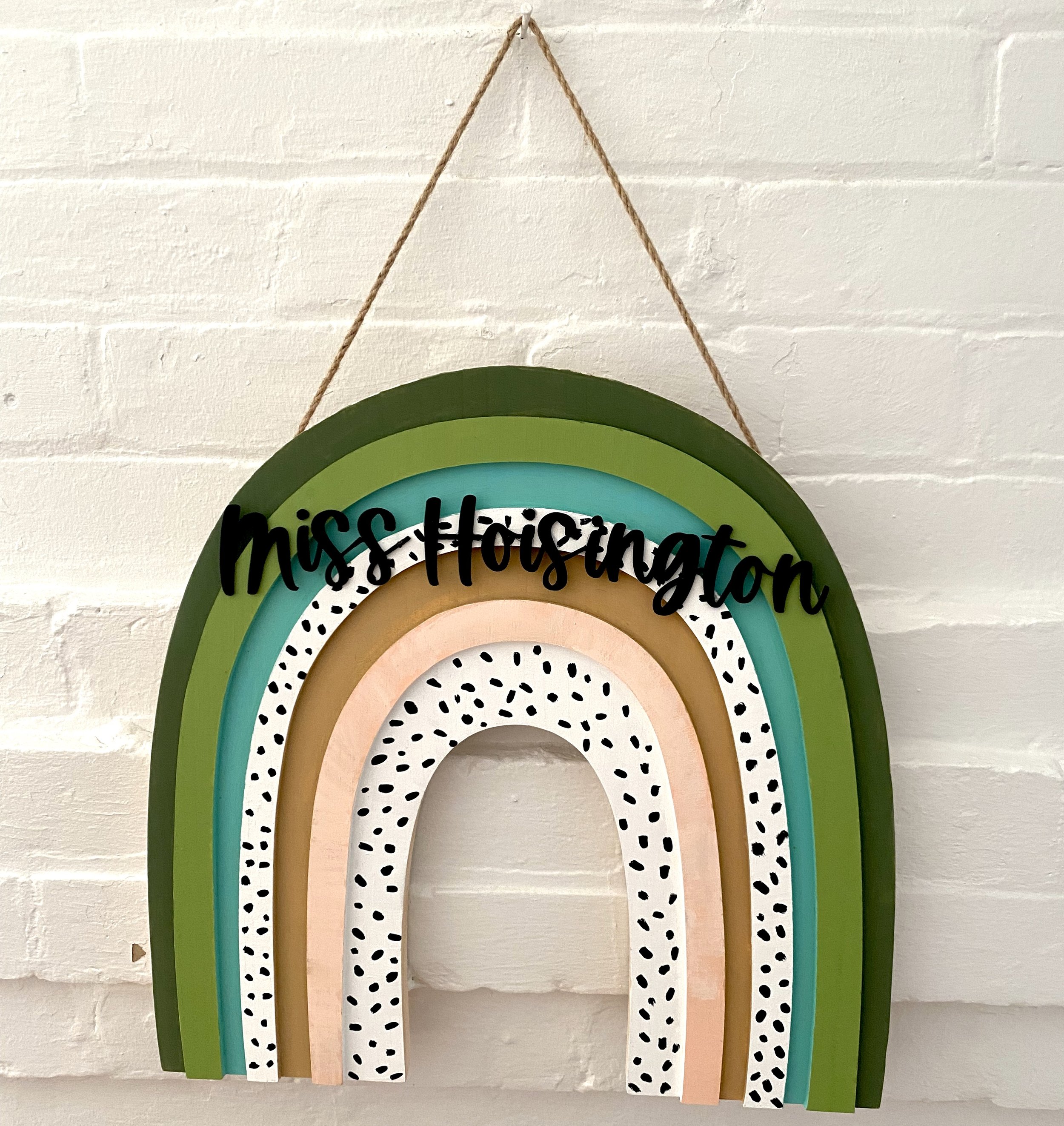 Make a Custom Classroom Rainbow Sign