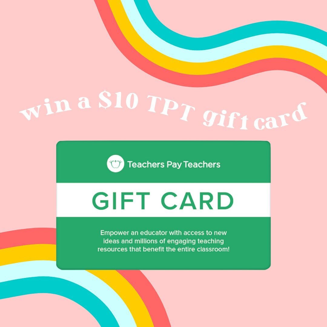 ✨ GIVEAWAY ✨ Comment with what grade(s) you&rsquo;re teaching this year to enter to win a $10 @teacherspayteachers gift card to use during the Back to School Bonus Sale, August 30 &amp; 31!

Use the code BTSBONUS22 to get 25% off all the resources in