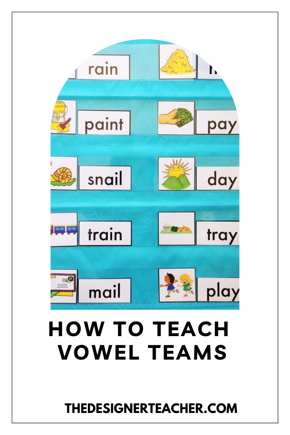 Vowel Teams Matching Game - ai - Matching pairs