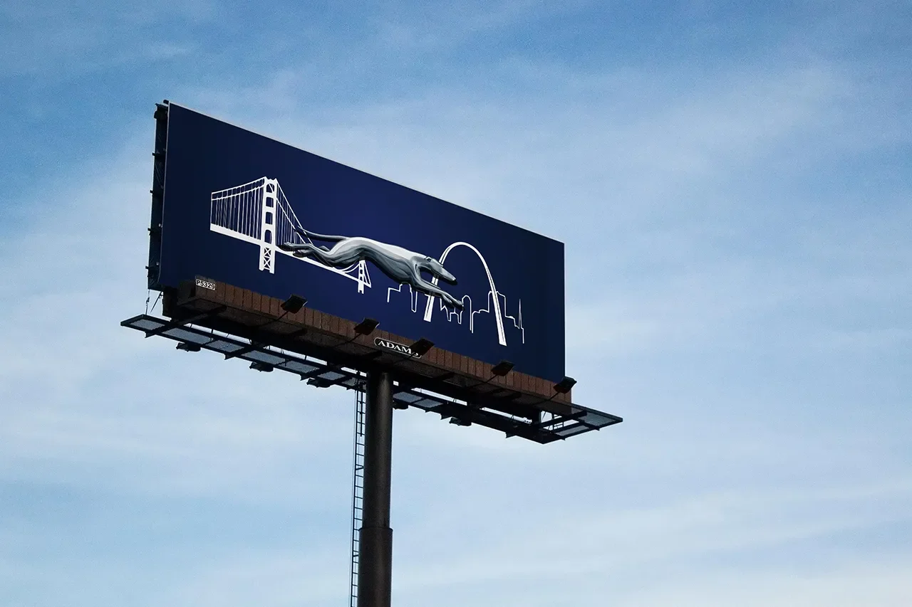 Greyhound Bus Billboard