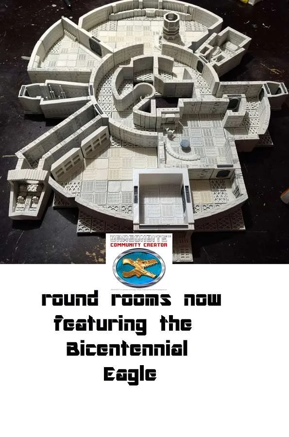 8 and 12 inch Sci Fi rooms Featuring the "Bicentennial Eagle"