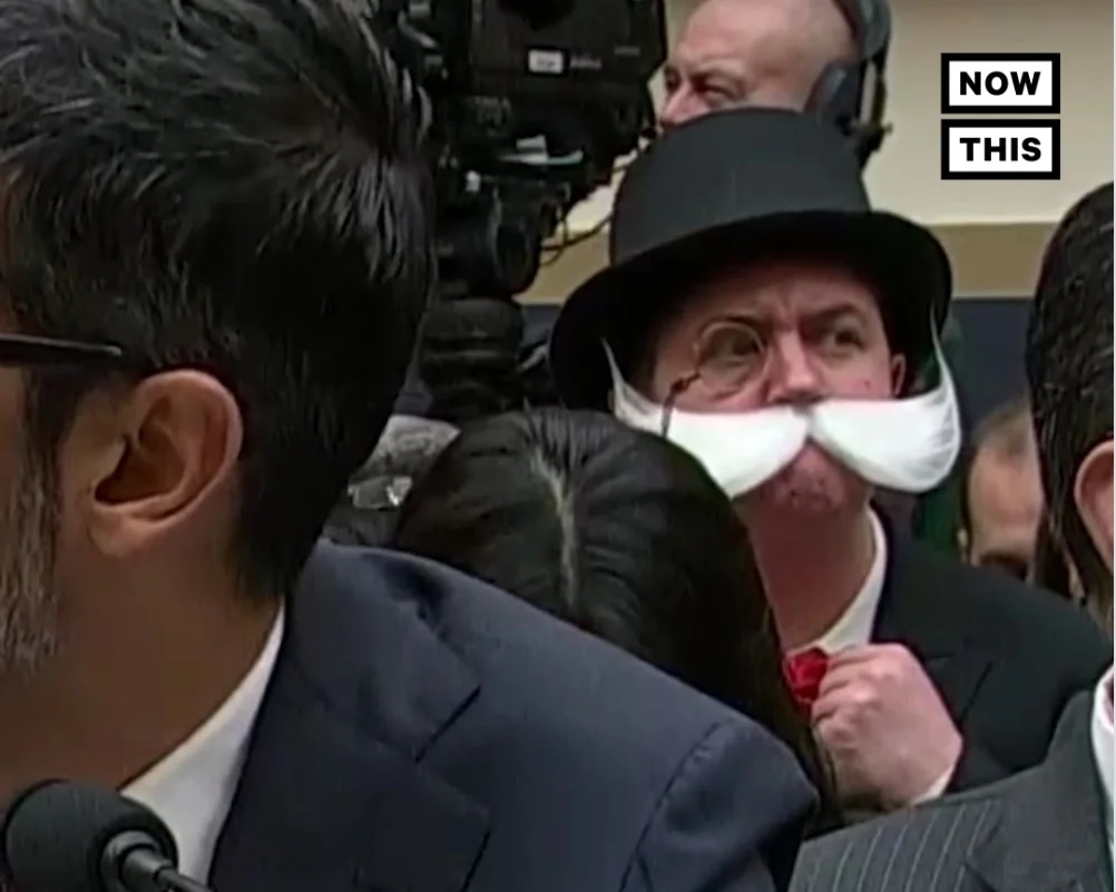 NowThis Politics - This Monopoly Man protested Google without saying a word