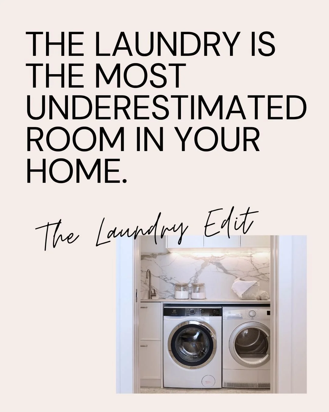 A well-designed laundry isn't just functional &mdash; it's future-proofed.⁠
⁠
From stacking vs side-by-side, to the single upgrade worth every cent of a $1,000 budget, The Laundry Edit covers the questions we get asked most. Honest answers, practical