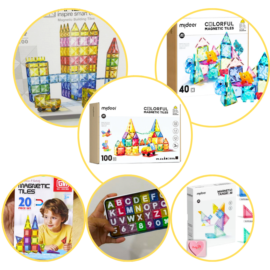 Magnetic Building Blocks Tiles
