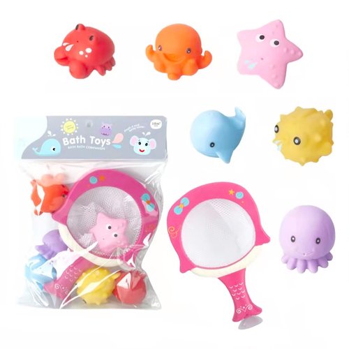 Bath Toy Mini Basketball Dog Rubber Fish, Toys \ Bath toys