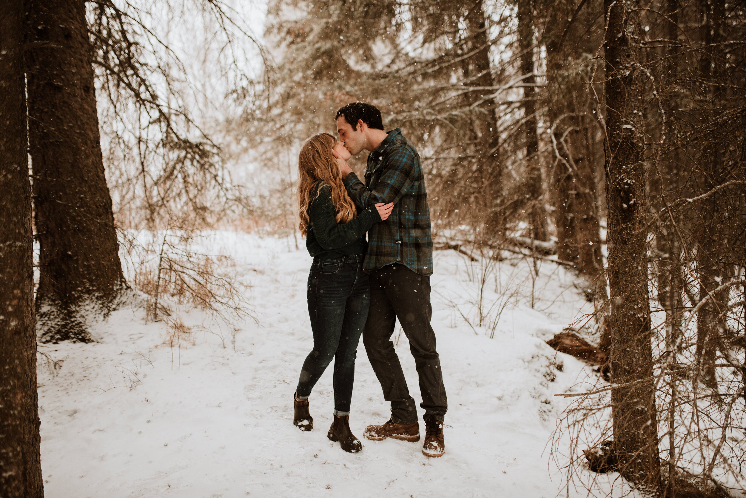 Winter Edmonton Engagement