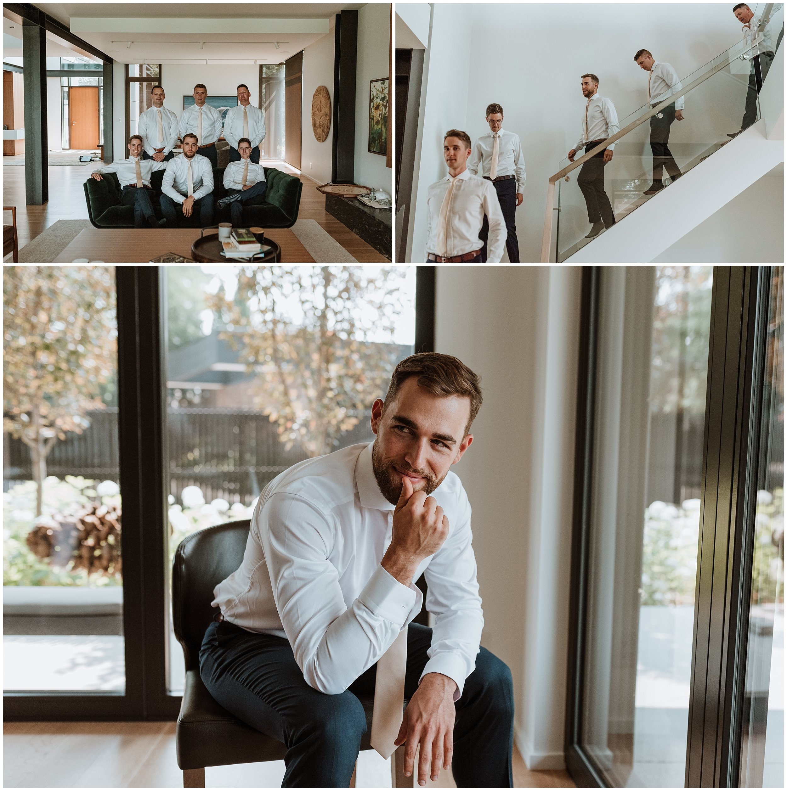 Edmonton Groom getting ready