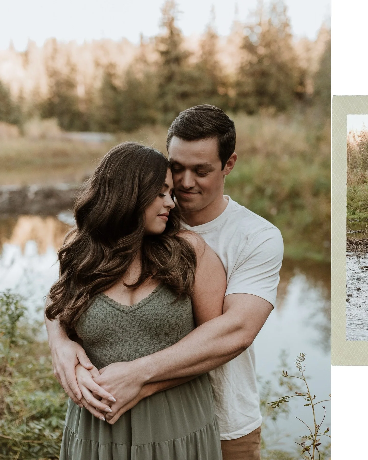 By the creek, surrounded by nature and stillness, these two share a love that felt easy and real. She moves with a dancer&rsquo;s grace, and he looks at her with nothing but admiration.