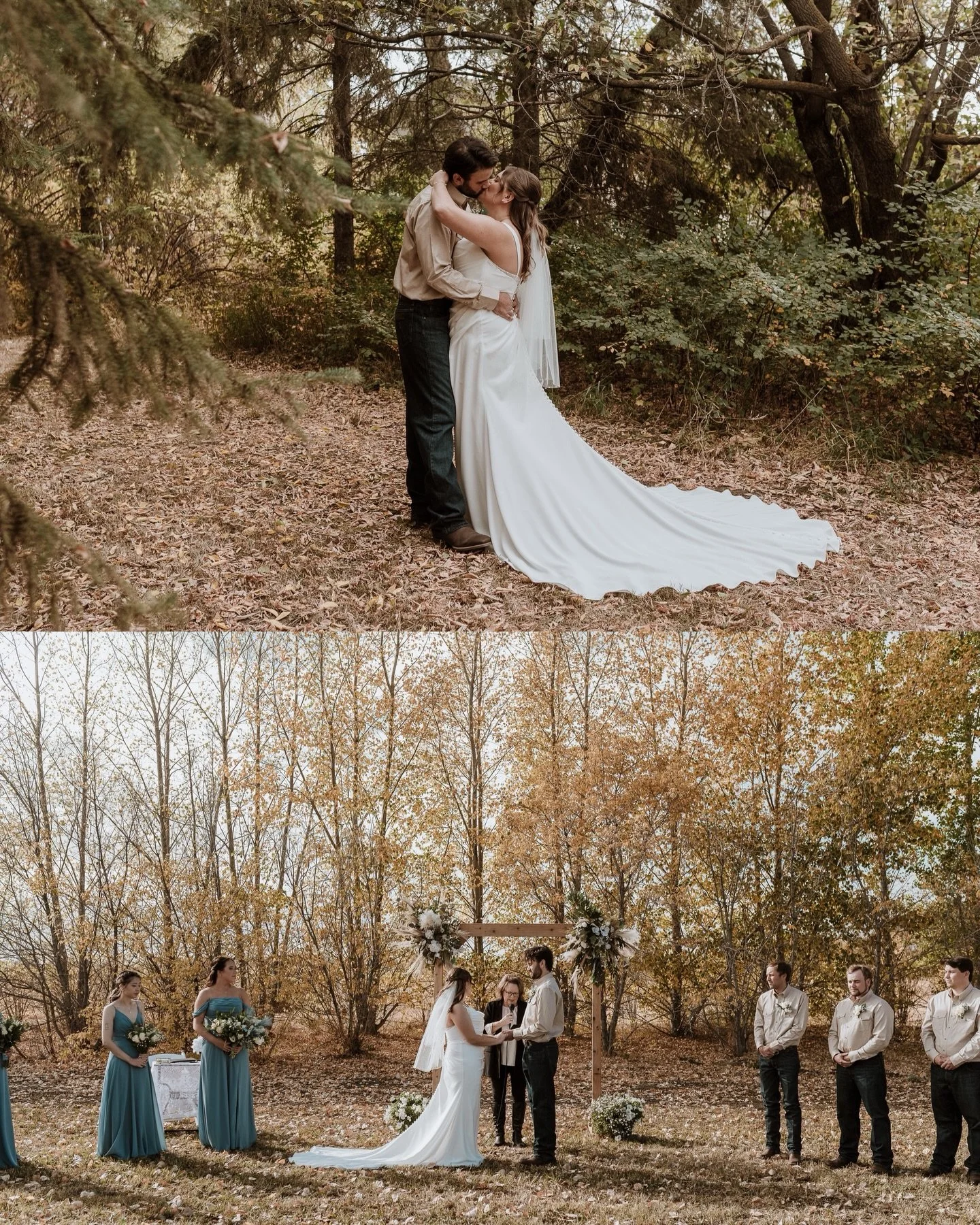 Jillian + Nicholas tied the knot on family land on a perfect fall day. Sunshine, love, and a wedding party that wasn&rsquo;t afraid to shotgun a few beers to celebrate.