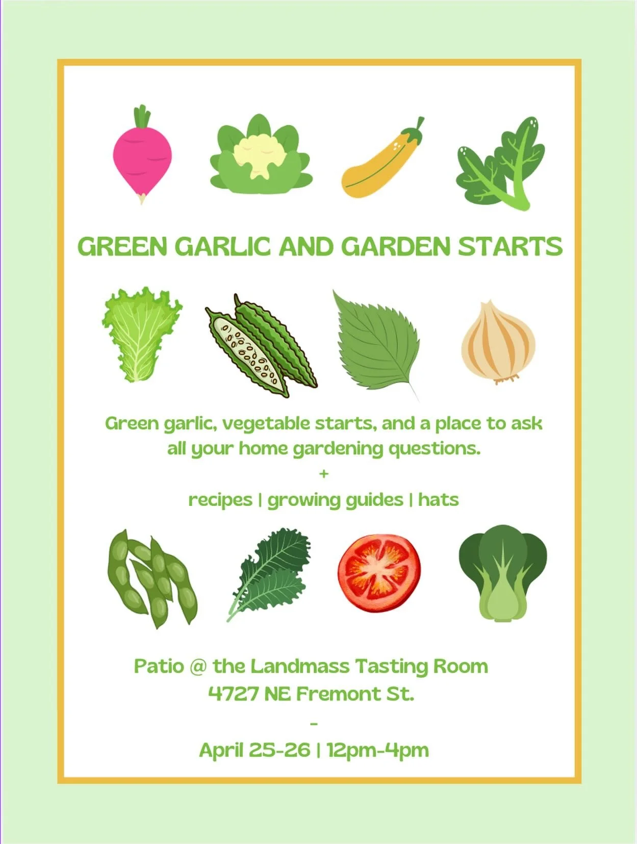 🌱 Mora Mora Farm is popping up 🌱 
We&rsquo;re bringing our fleeting green garlic crop + a full lineup of veggie and herb starts for your home garden&mdash;classics like kale, summer squash, cucumbers, and tomatoes, alongside beloved Asian heritage 