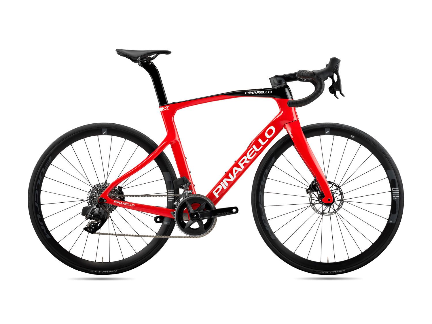 Pinarello F9 Razor Red; Shimano 105 Di2, Roues carbone Scope S4d