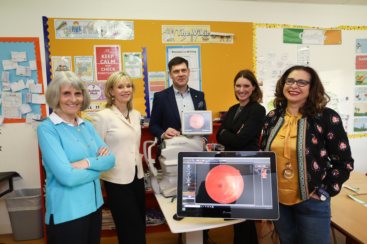 Ms Joan Kirby Principal St. Andrew’s College, Booterstown, Dr. Kate Coleman CEO/founder iKEY, Mr. Fergal Byron UK/Ireland Director TOPCON, Ms Sarah Mc Cormack Headmistress St. Andrew’s College Junior School, Ms Krysia Lynch Chair of St. Andrew’s parent teacher committee.