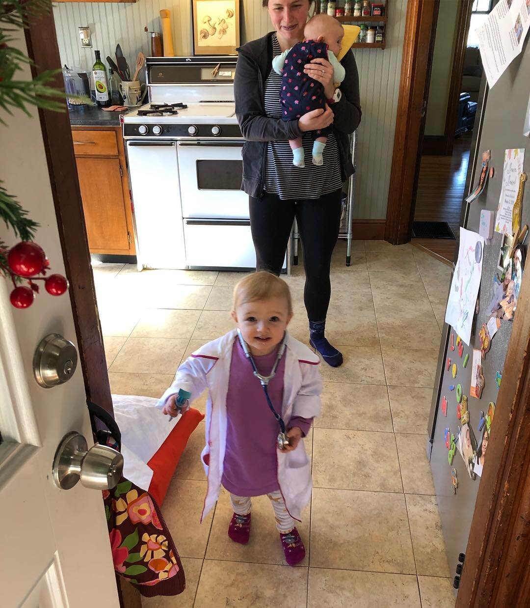 cutest home visit greeter. ever. ✨🌈☀️❤️