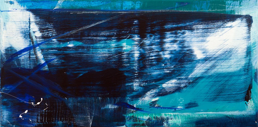 Sennen Wave Walk I (2013) 40X80cm (acrylic on canvas)