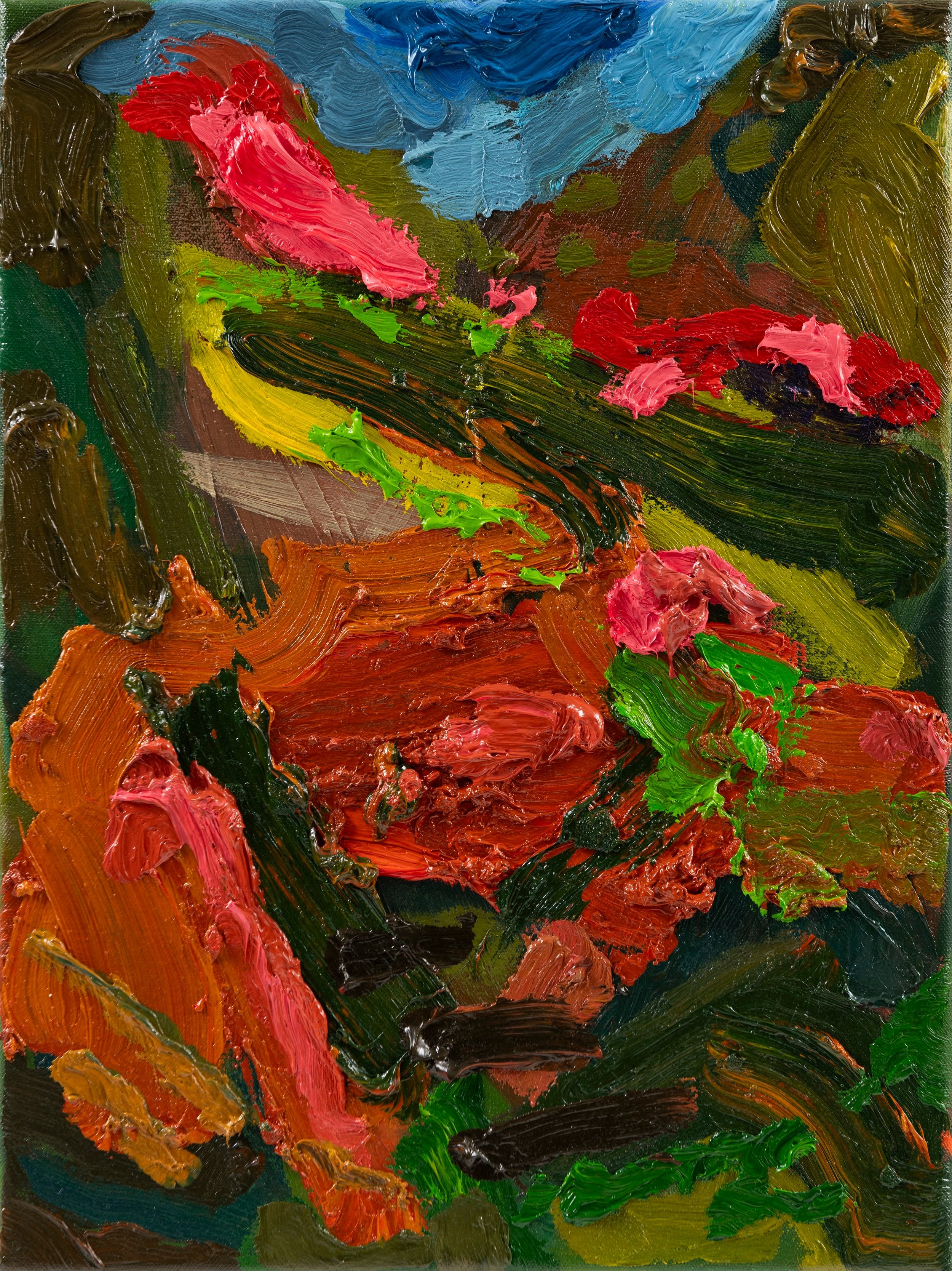 Hortus Conclusus I (2024) Oil on canvas (40x30cm)